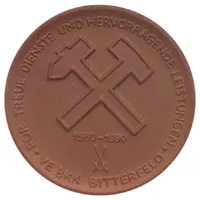 Medal - VE brown coal combinate