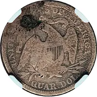 1/4 Dollar Counterstamped