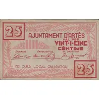 25 Céntimos Artés