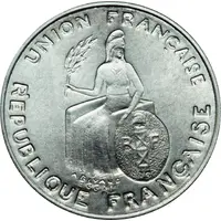 50 Centimes Essai aluminium, raised rim