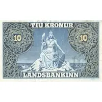 10 Krónur - Christian IX Posthumous, Landssjóður Íslands