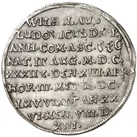 1/8 Thaler - William Louis Death