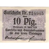 10 Pfennig Handels- und Gewerbekammer