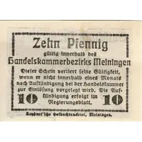 10 Pfennig Handels- und Gewerbekammer