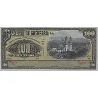 100 Pesos El Banco de Guerrero