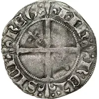 Double denier provençal - Jeanne de Naples