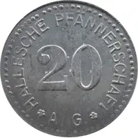 20 Pfennig - Halle an der Saale Hallesche Pfännerschaft A.G.
