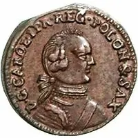 1 Solidus - Carl of Saxony Mitau, angled shield