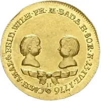 1 Ducat - Charles Frederick Durlach, Birth of twin daughters