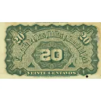 20 Centavos Compañia de Obras Públicas y Fomento del Perú