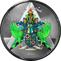 2 Dollars Coat of Arms, Colourized