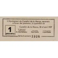 1 Peseta Castellví de la Marca
