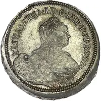 24 Kopecks - Elizabeth Novodel, original obverse die, large planchet