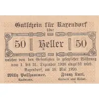 50 Heller Raxendorf