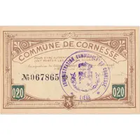 20 Centimes Commune de Cornesse
