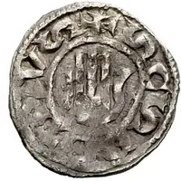 Denier - John XII and emperor Otto I hand