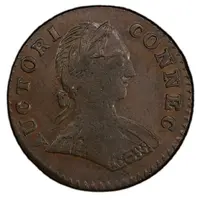 1/2 Penny - Copper 'Small Head Right, ET LIB'