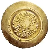 1 Tremissis - Liutprand Thick bust, with letter in field