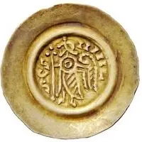 1 Tremissis - Liutprand Thick bust, with letter in field