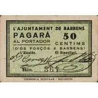 50 Céntimos Barbens