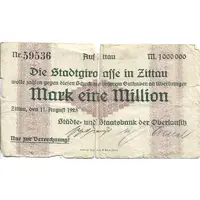 1 000 000 Mark Städte- und Staatsbank der Oberlausitz