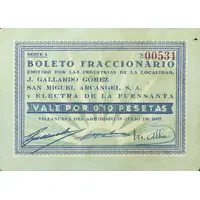 0.10 Pesetas Villanueva del Arzobispo