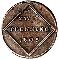 2 Pfenning - Ferdinand III of Austria-Tuscany