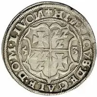 1/2 Mark - Heinrich von Galen and Wilhelm von Brandenburg Riga, detached crosses