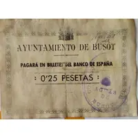 0.25 Pesetas Busot
