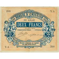 2 Francs - Banque d'émission de Lille 59