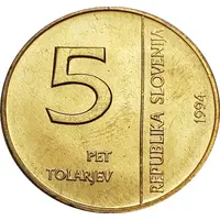 5 Tolarjev Monetary Institute of Slovenia