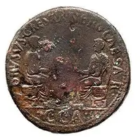 Dupondius - Tiberius DRVSVS CAESAR NERO CAESAR C C A