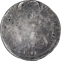 8 Reales - Fernando VII Zacatecas - Royalist Coinage