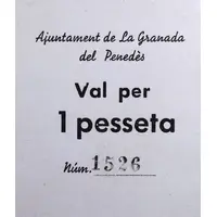 1 Peseta La Granada del Penedès