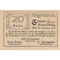 20 Heller Mauer-Öhling