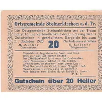 20 Heller Steinerkirchen an der Traun