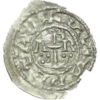 Denier - Agapetus II and prince Alberic of Spoleto