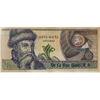 De La Rue Giori - Gutenberg prototype/demonstration note