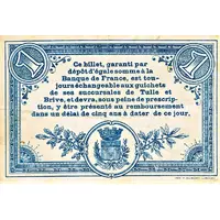 1 Franc - Chambre de Commerce de la Corrèze 19