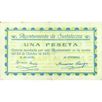 1 Peseta Santalecina
