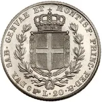 20 Lire - Carlo Alberto