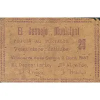 25 Céntimos Villanueva de la Serena