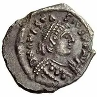1/4 Siliqua - Baduila / In the name of Anastasius I, 491-518 Ticinum