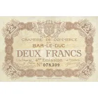 2 francs - Chambre de Commerce de Bar-le-Duc 55