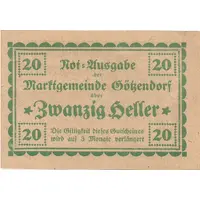 20 Heller Götzendorf