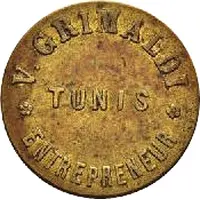 5 Centimes - Grimaldi Entrepeneur - Tunis
