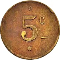 5 Centimes - Grimaldi Entrepeneur - Tunis
