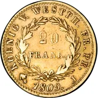 20 Franken - Jérôme Bonaparte