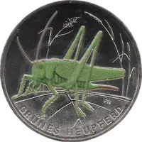 5 Euros Green grasshopper
