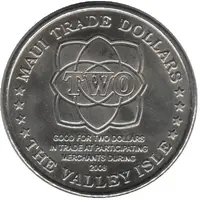 2 Maui Trade Dollars